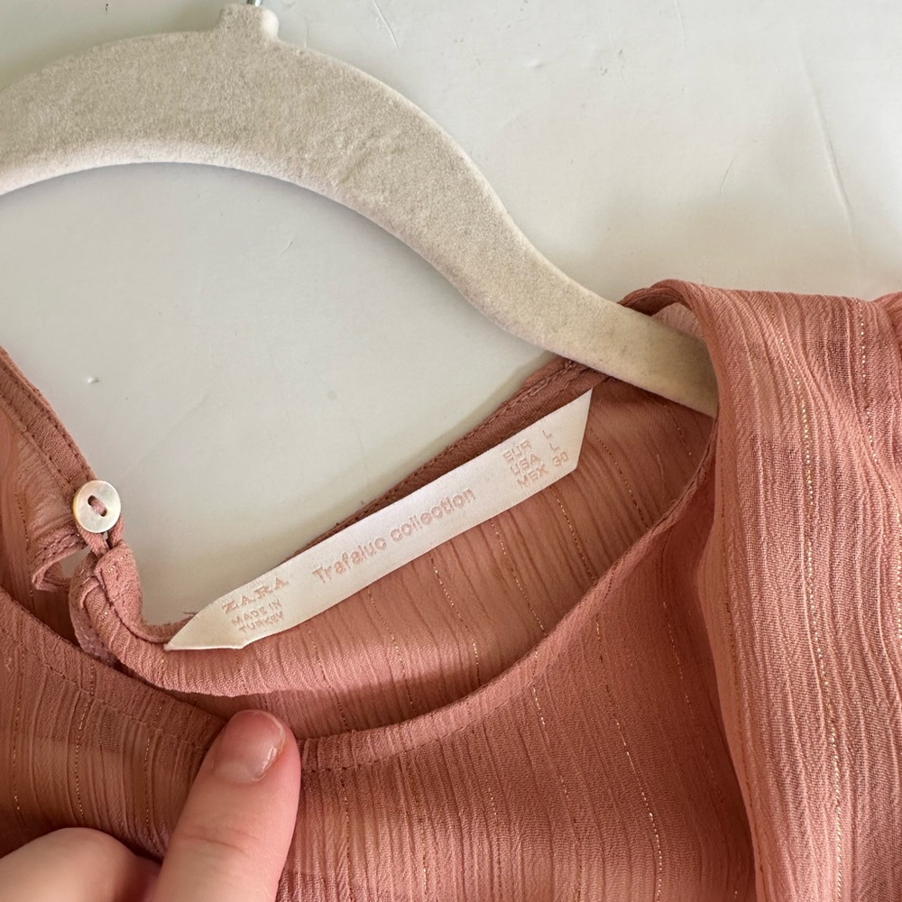Zara Shiny Frilled Dress - Picture 10 of 13